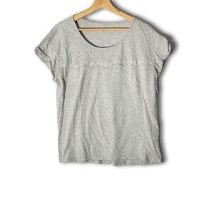 Sonoma Lace Front Gray T-Shirt